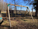 Swing N Slide Swing Set, Trampoline, Saucer Swing, Basketball Hoop