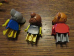 Vintage Lego/Duplo figures--3 Fabuland animals plus parts