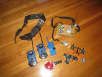 Toy Lot: Command Radio, Tactical Belt, Walkie Talkies, Pistol w Target