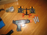Toy Lot: Command Radio, Tactical Belt, Walkie Talkies, Pistol w Target