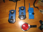 Toy Lot: Command Radio, Tactical Belt, Walkie Talkies, Pistol w Target