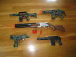 Lot of Five Toy Guns, Most with Sound Effects!!!