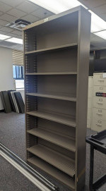 Metal Bookshelf with Adjustable Shelves