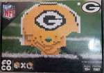 FOCO Two Green Bay Packers Helmet Building Blocks