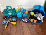 Melissa and Doug pet travel set cleaning fisher price grocery doctor