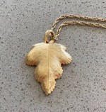 Gold Leaf Studded Necklace