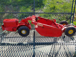 1950s model tractor with grader