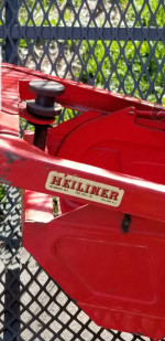 1950s model tractor with grader