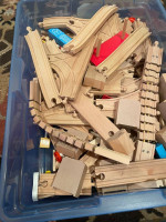 Wooden Rail Train Set