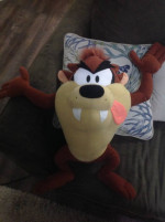 Like New large looney Tunes Tasmanian devil plush
