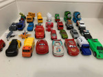Lots of 30 mixed toy cars diecast, plastic,airplane,train