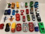 Lots of 30 mixed toy cars diecast, plastic,airplane,train
