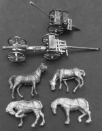 M1857 Cannon 1:48 Scale Napoleon M1857 Cannon/Limber/Caisson/4 Horses ALL METAL