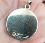 Vintage Sagittarius Large Sterling Pendant 7.8 g Zodiac Astrology