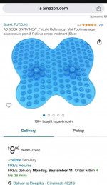Futzuki Reflexology Mat Foot massager - 2 pack