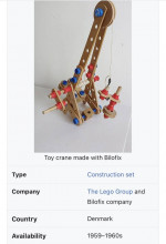 Bilo Toy #24 - Tinkertoys - Lincoln Logs