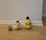 Angry Birds Plush Stuffed Animal Toys - Yellow, White, Blue