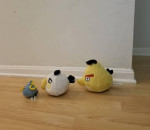 Angry Birds Plush Stuffed Animal Toys - Yellow, White, Blue