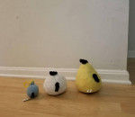 Angry Birds Plush Stuffed Animal Toys - Yellow, White, Blue