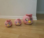 Angry Birds Pink Stella Plush Stuffed Animal Toys (3 WITH SOUND)