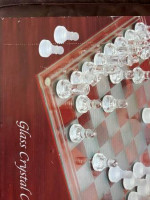 Glass crystal chess set Saint Laurent Collection