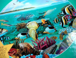 Puzzle Rainbow Reef 20.5" - Over 500 Pieces