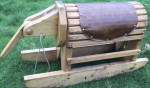 Wooden Ride On Elephant Toy