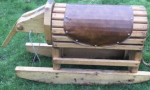Wooden Ride On Elephant Toy