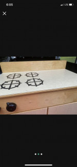 Wooden play kitchen