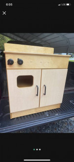 Wooden play kitchen