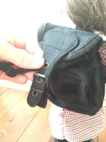 American Girl Doll-Sized Black Backpack!