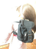 American Girl Doll-Sized Black Backpack!