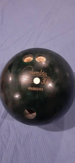 Vintage Columbia 300 bowling bowl and bag