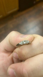 Simple diamond ring