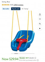 Little tikes swing blue