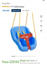 Little tikes swing blue