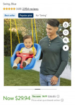 Little tikes swing blue