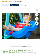 Little tikes swing blue