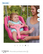 Little tikes swing pink