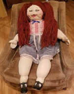 GIANT 54" HAND-MADE Doll With Girls Clothes/Shoes MINT Local Dollmaker