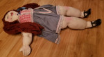 GIANT 54" HAND-MADE Doll With Girls Clothes/Shoes MINT Local Dollmaker