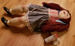 GIANT 54" HAND-MADE Doll With Girls Clothes/Shoes MINT Local Dollmaker