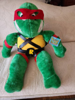 1989 TMNT Large Raphael 22” Plush Teenage Mutant Ninja Turtle