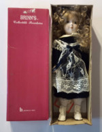 Porcelain Dolls Lot Brinn's Collectables 1989 Margie Color Blue