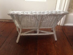 White Wicker Doll Seat for Two, Fits American Girl Dolls, GREAT COND.