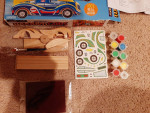 Wooden car kit -- includes everything needed to build 1 wooden car