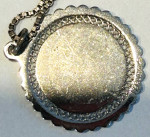 Vintage Sterling Silver Happy Anniversary Necklace, Pendant and Chain