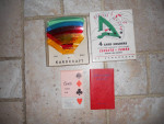 vintage 4 card holders for Canasta-samba
