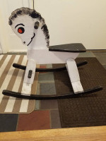 Wood rocking horse
