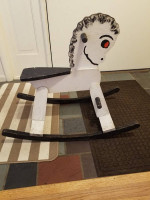 Wood rocking horse